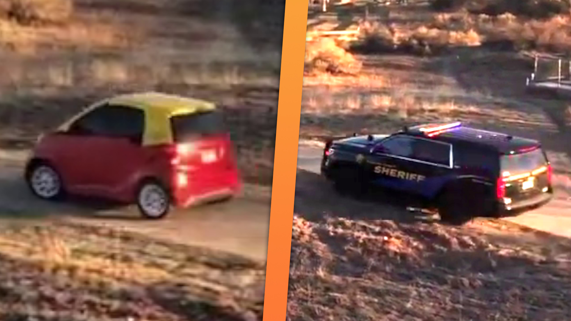 Colorado Police Chase ‘Cozy Coupe’ On The Run
