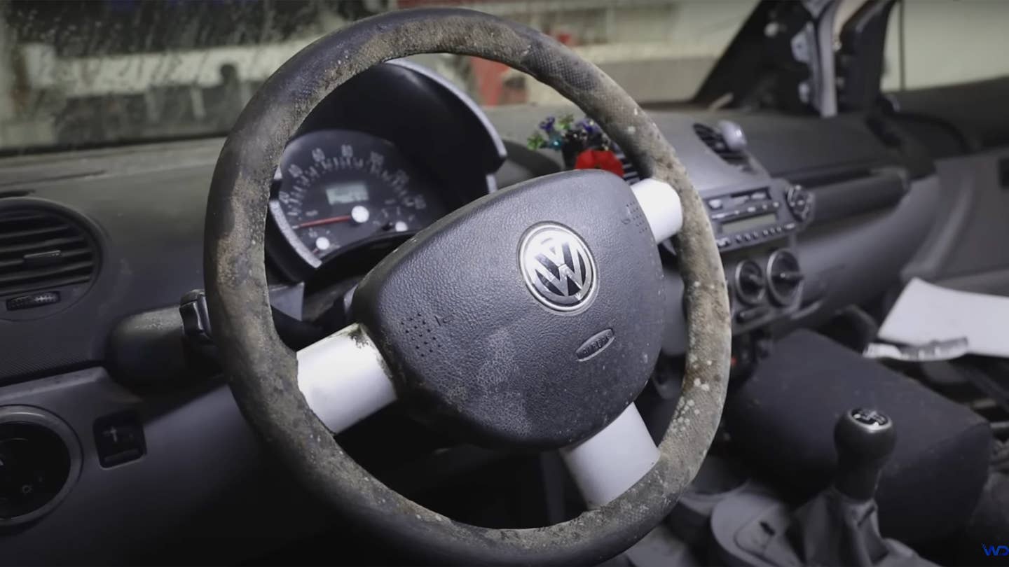 Watch This Disgusting Mold-Filled VW Beetle Come Back to Life After a Deep Clean