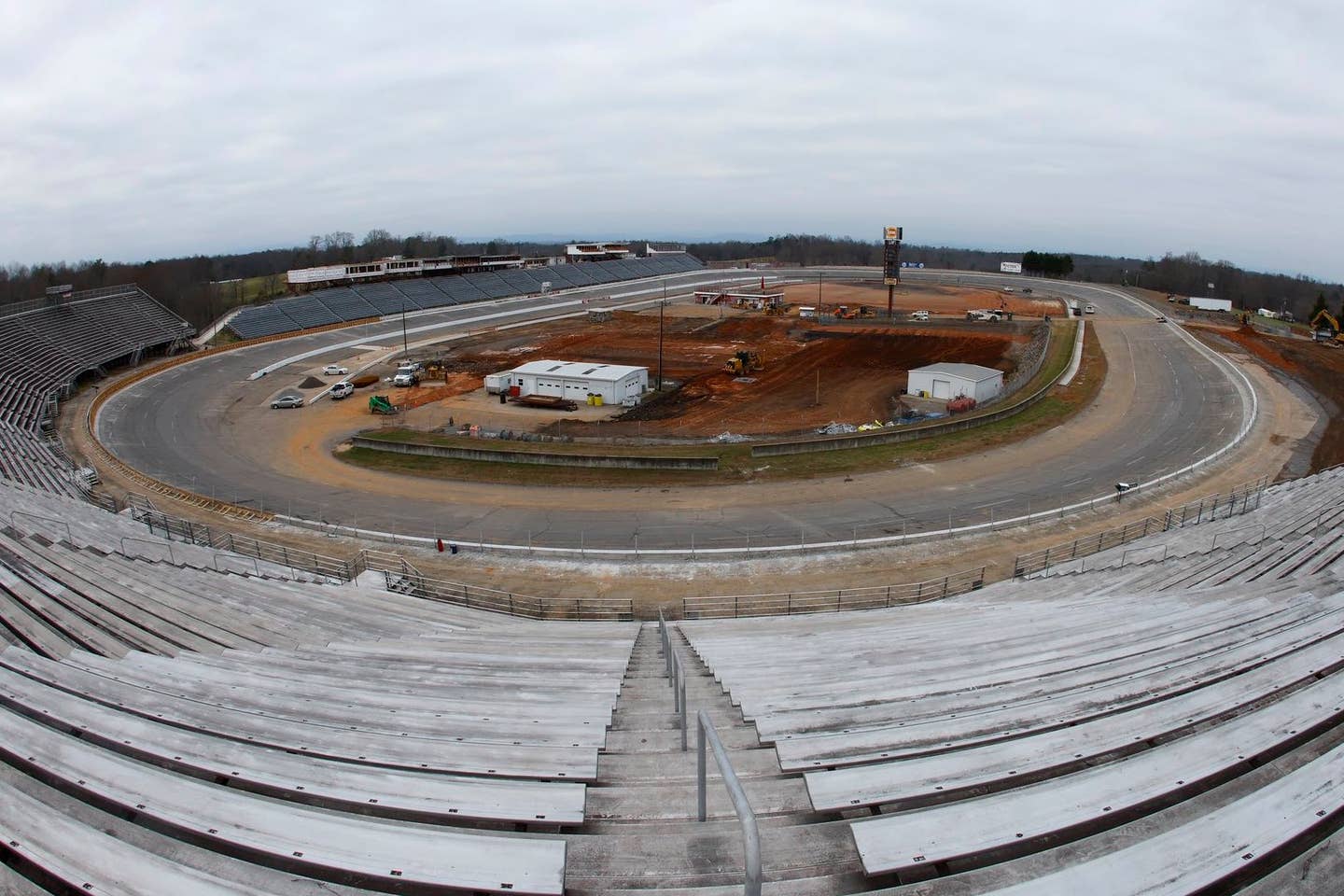 North Wilkesboro Speedway undergoing renovations in 2022. <em>@NWBSpeedway | Twitter</em>