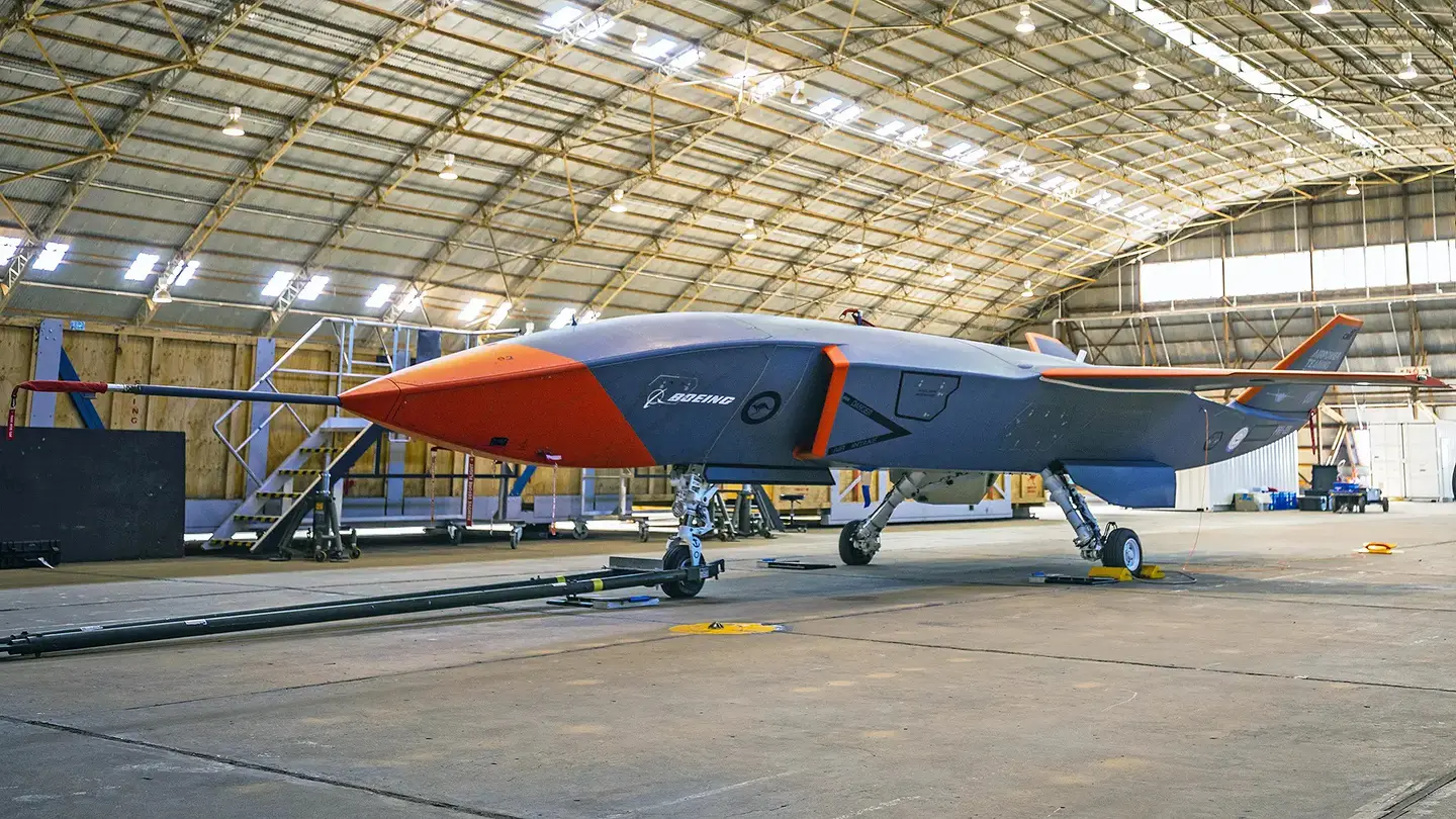 Australia's MQ-28 Ghost Bat unmanned aerial system, another capability that supports the country's larger RAS-AI strategy. <em>Credit: Boeing Australia</em>