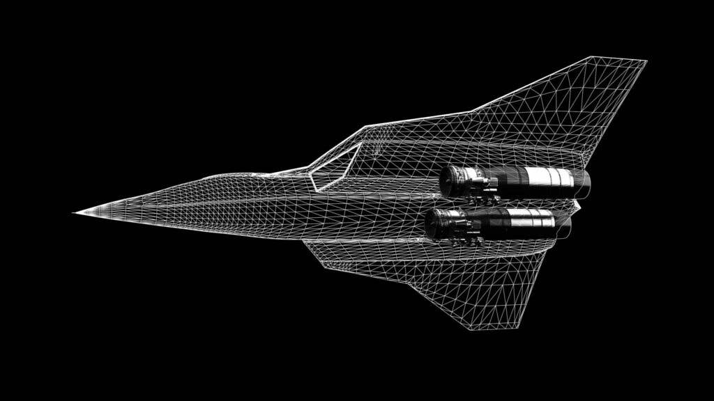A concept for the twin-engined NGF fighter, in this form based on a tailless configuration. <em>Safran</em>