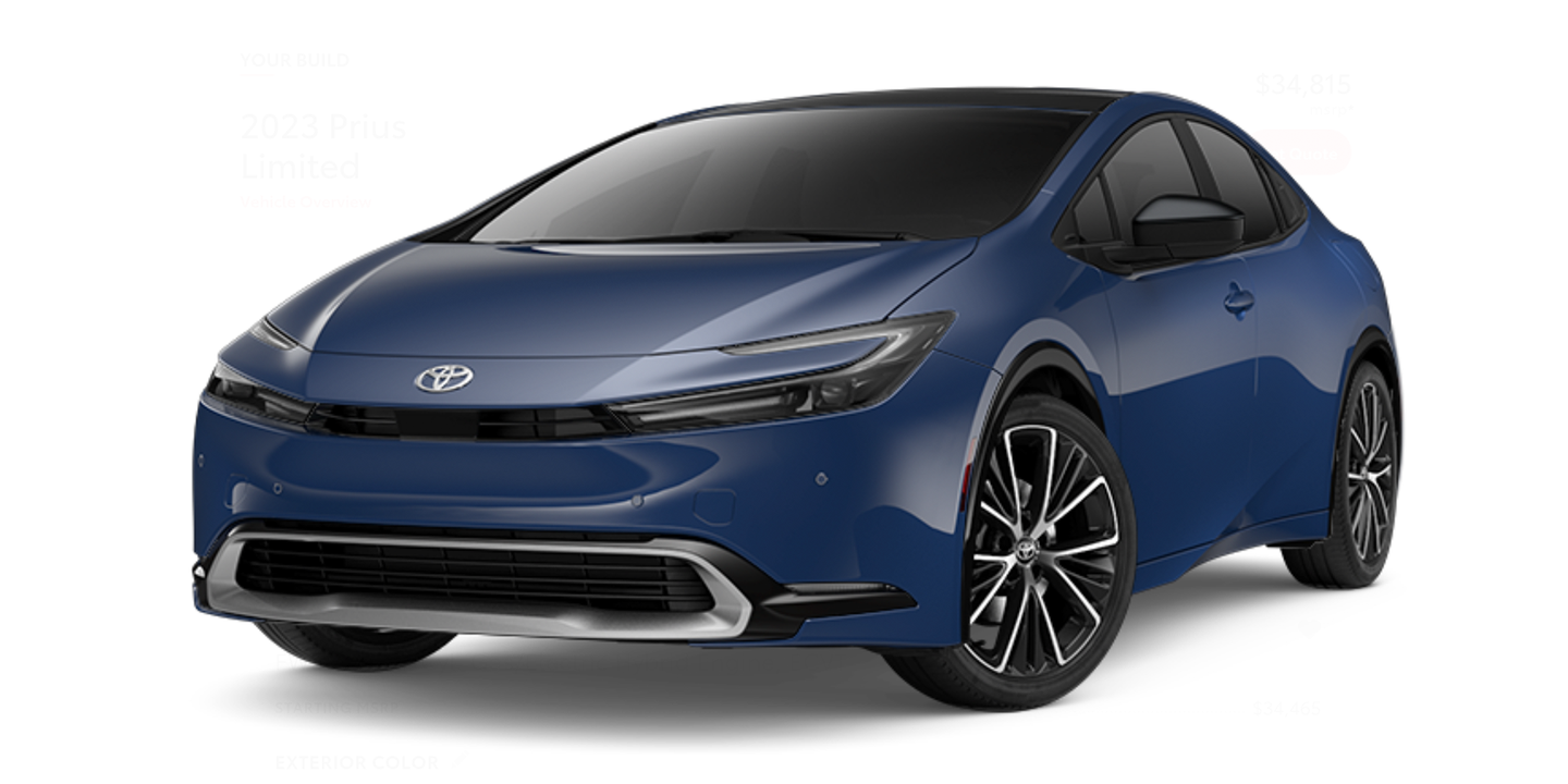 I Have Configured the Perfect 2023 Toyota Prius. It Costs $32,725
