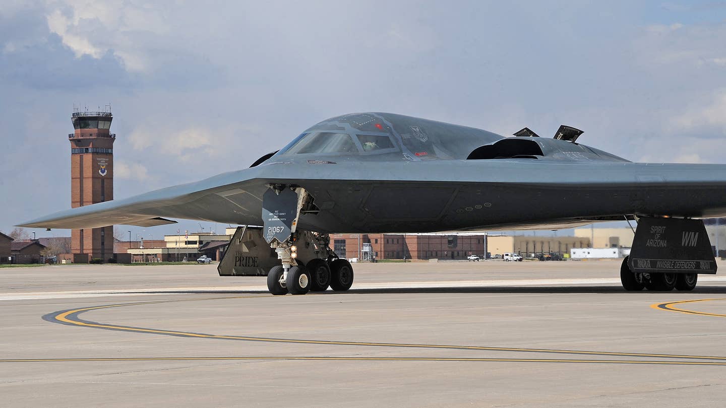 B-2 Spirit Stealth bomber still damaged on Whiteman Air Force Base's only runway