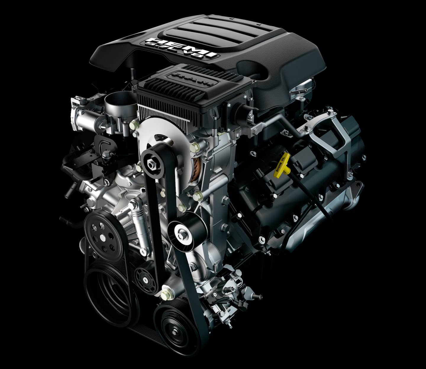 The 5.7-liter Hemi V8 mild hybrid assist, as used in the 2023 Ram 1500. <em>Ram</em>