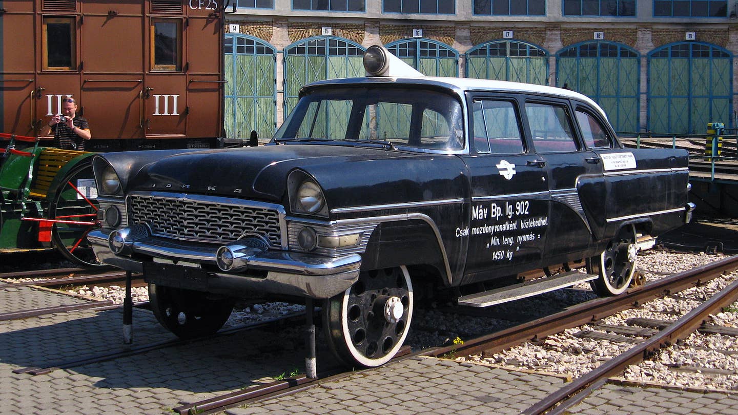 GAZ-13 track inspection vehicle in Hungary