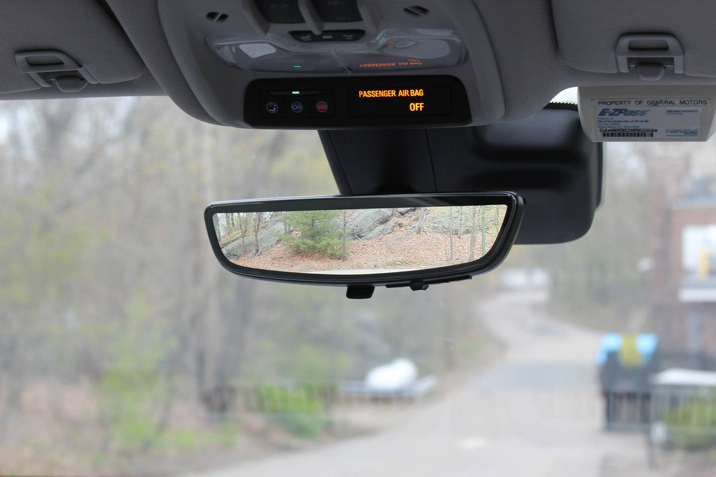 The Bolt EUV's camera mirror provides infinite rear visibility. <em>Peter Holderith</em>