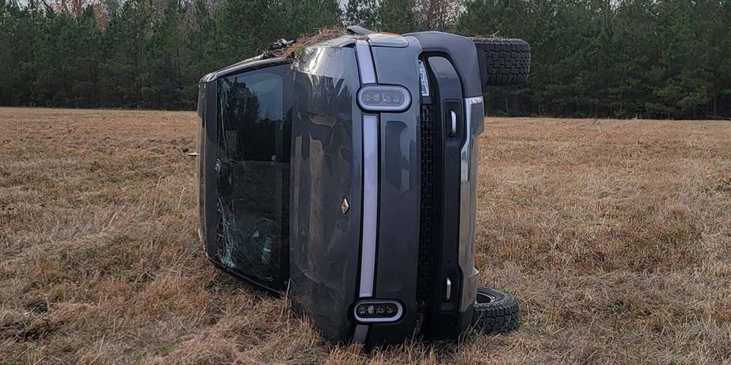 Rivian R1T Rollover Has Everyone Talking, Except the Driver and Rivian