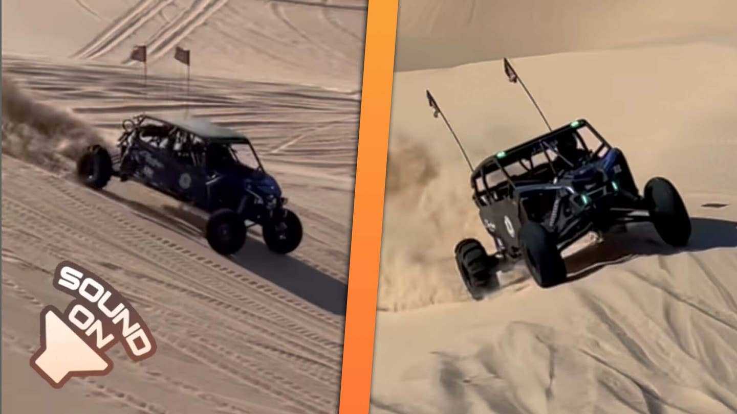 Tesla-Swapped Can-Am Is So Quiet You Can Hear the Paddle Tires Rip Through Sand