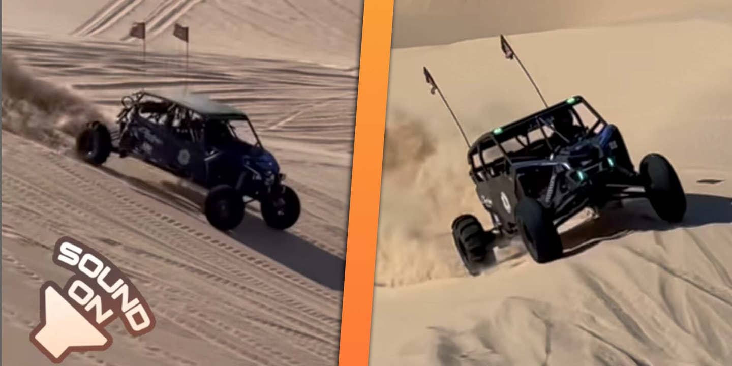 Tesla-Swapped Can-Am Is So Quiet You Can Hear the Paddle Tires Rip Through Sand