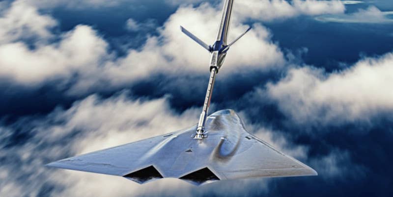 An artist's conception of a notional sixth-generation combat jet being refueled. <em>Lockheed Martin</em>