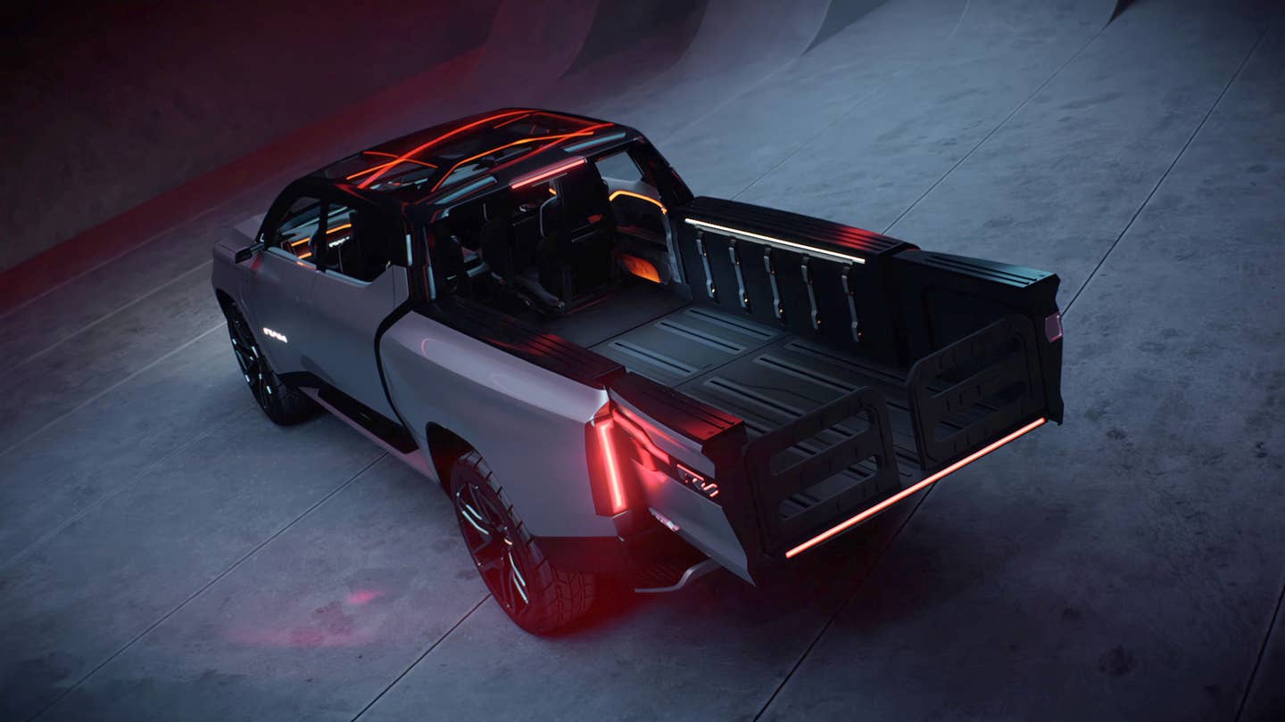 Electric Ram 1500 Revolution Concept Hauls 18-Foot Objects Without a Trailer