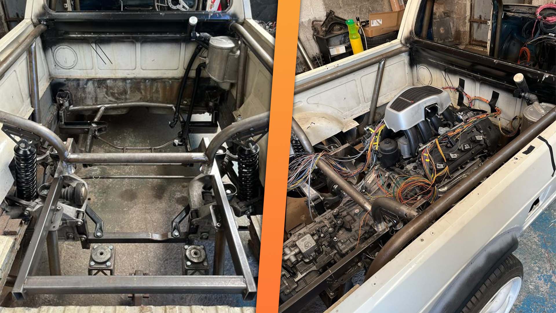 Building a McLaren V8-Powered VW Caddy Pickup Is Even Harder Than