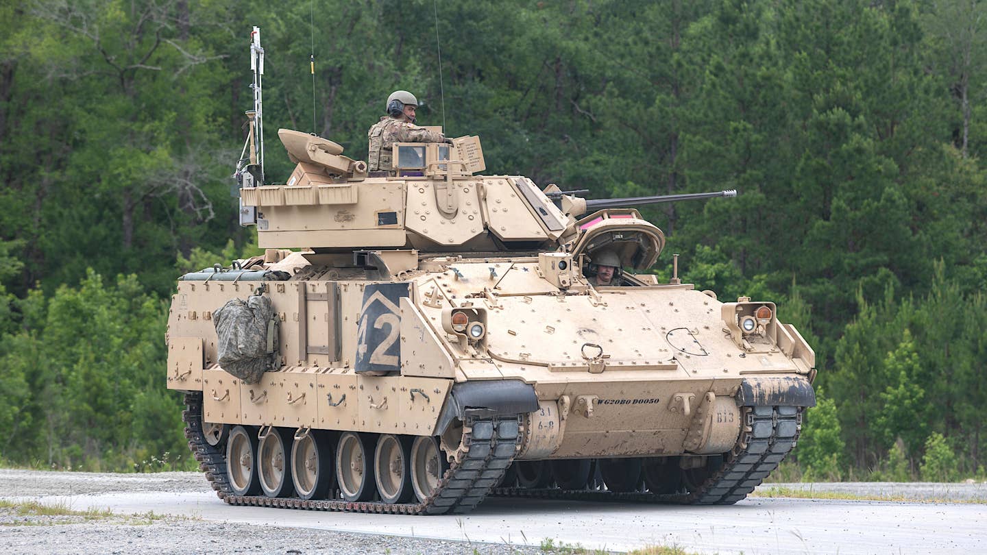 A U.S. Army M2 Bradley Infantry Fighting Vehicle. <em>U.S. Army</em>