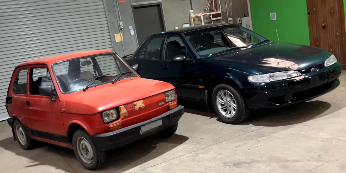 Watch This V8 Ford Falcon Try To Best a Tiny Fiat in a Fuel Economy Battle