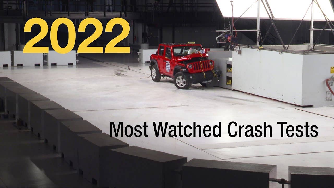 Watch 2022’s Most Popular Crash-Test Videos of Cars Obliterated by the IIHS