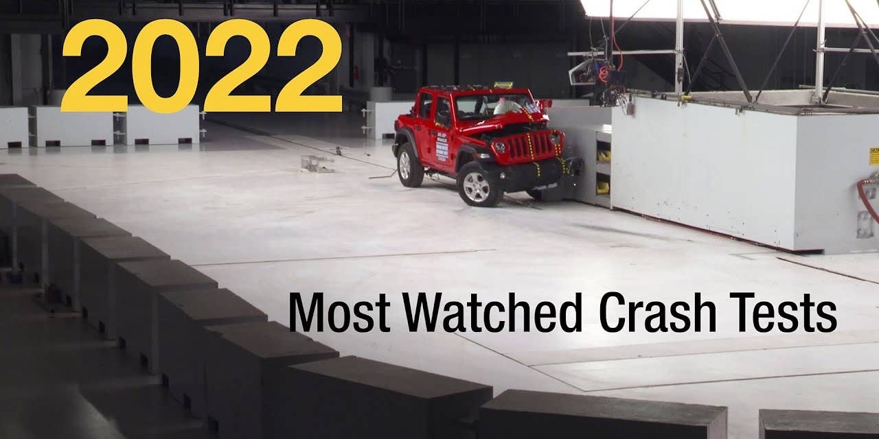 Watch 2022’s Most Popular Crash-Test Videos of Cars Obliterated by the IIHS