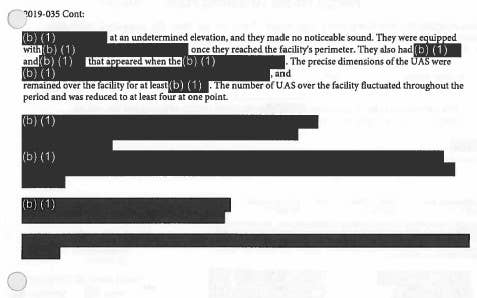 The rest of the unredacted narrative from the now-released 2019 report regarding the incident in Arizona. <em>U.S. Navy</em>