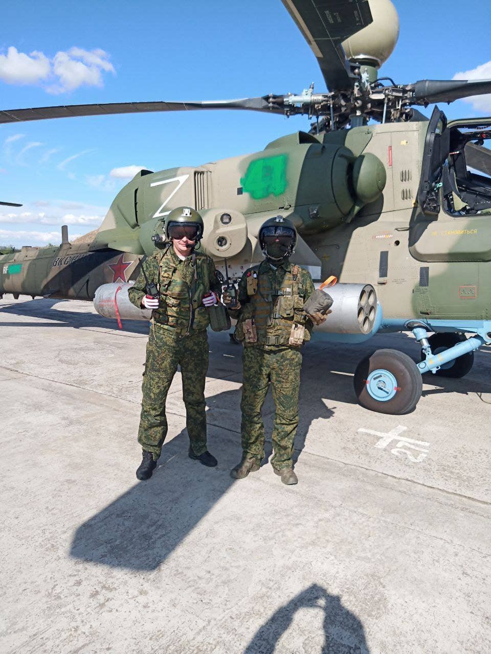 A Mi-28NM, probably number ‘41,’ in Ukraine. <em>Fighterbomber</em>