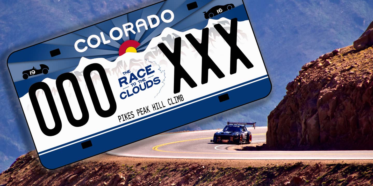 The Pikes Peak Hill Climb Gets Its Own License Plate in Colorado