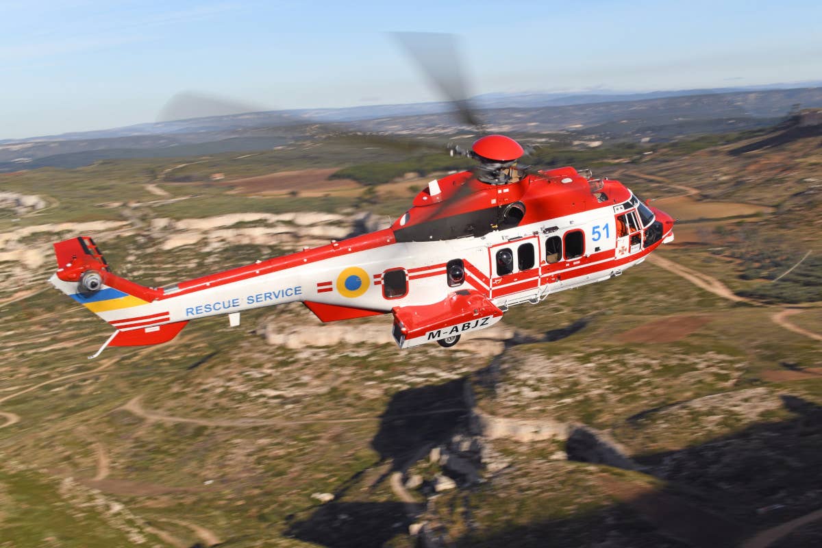 One of the first H225Ms for Ukraine's SES, which was delivered in 2018. <em>Airbus</em>