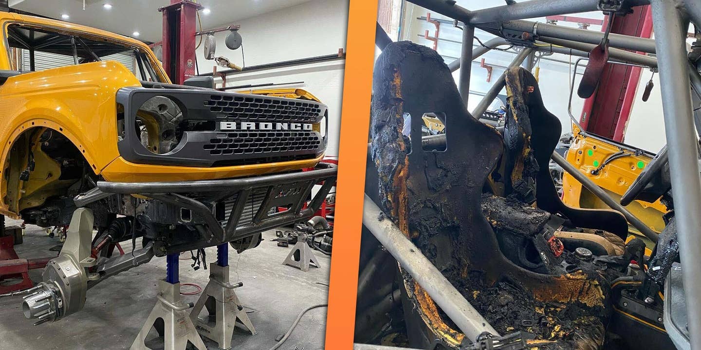 Ford Bronco Racer Burns Just Before King of the Hammers, and the Race to Rebuild Is On