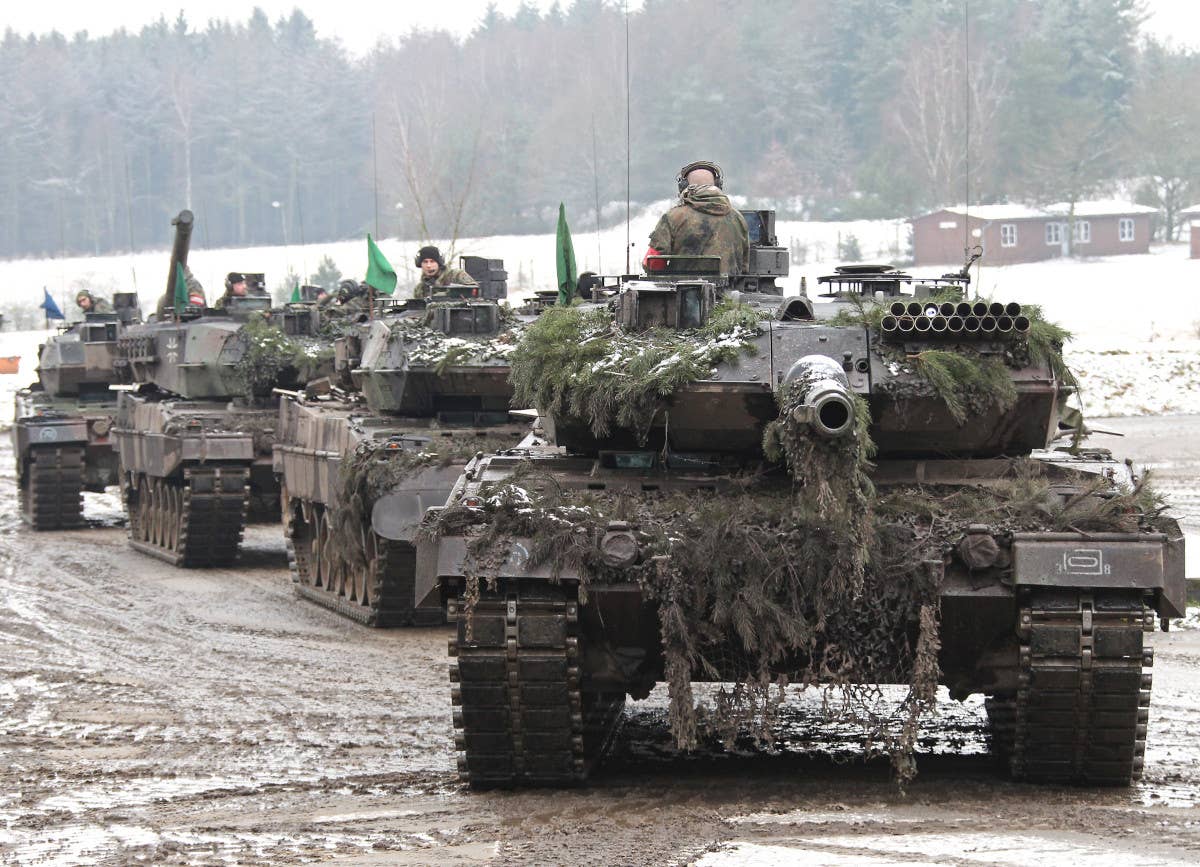 German Army Leopard 2A6 tanks. <em>Bundeswehr</em>