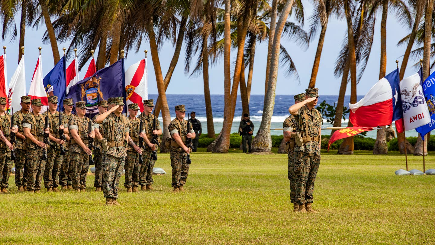 U.S. Marine Corps reactivates new base Camp Blaz on Guam island