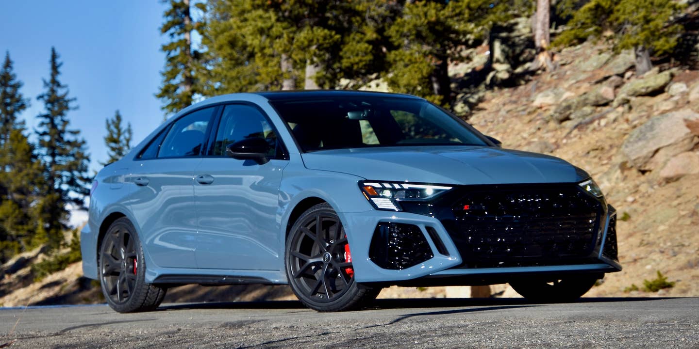 2022 Audi RS3 photographed in the Rocky Mountains of Colorado