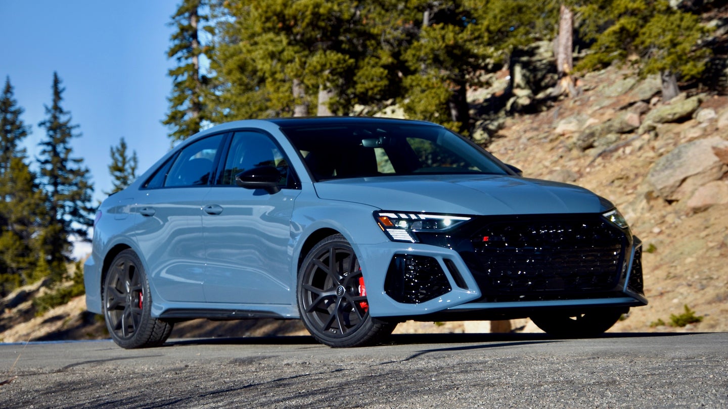 2022 Audi RS3 photographed in the Rocky Mountains of Colorado
