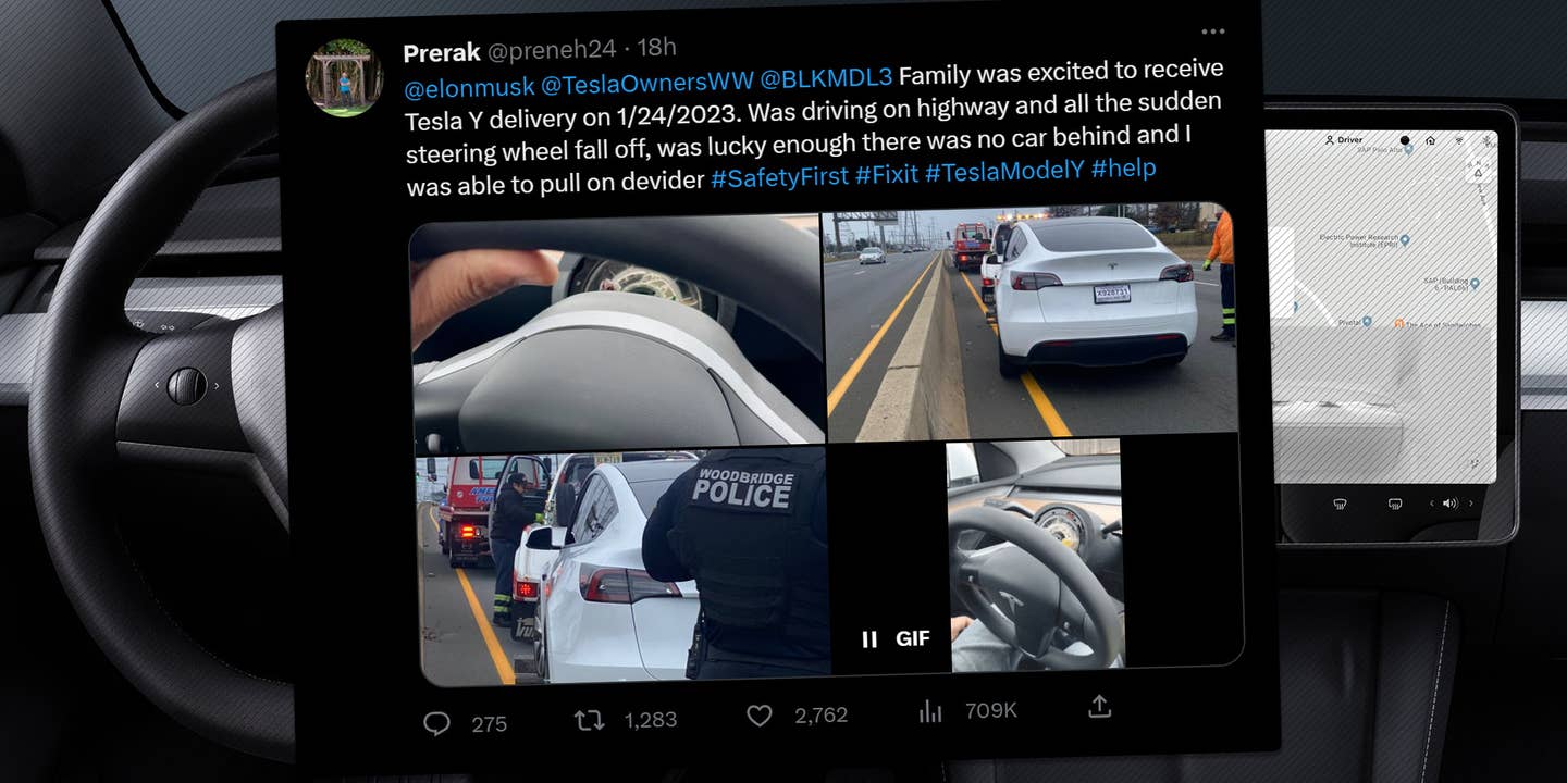 Another Tesla Steering Wheel Fell Off While Its Owner Was Driving