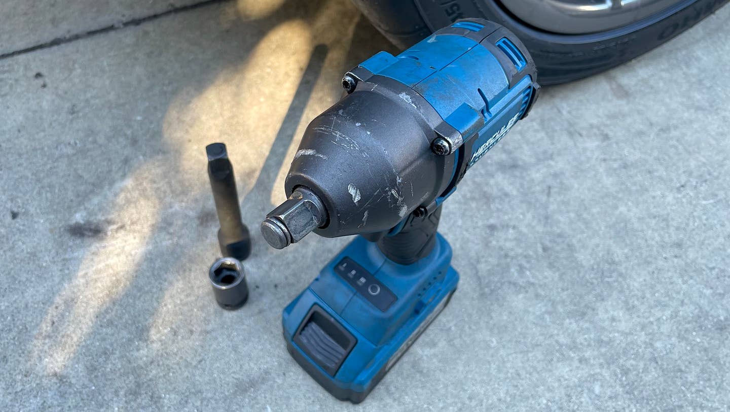 Well used Harbor Freight Hercules 20V Brushless Cordless 1/2 in. Compact 3-Speed Impact Wrench