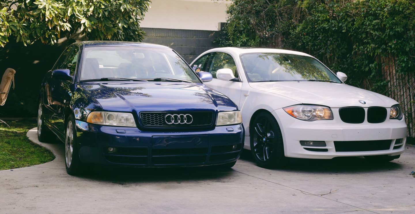 The 2002 B5 Audi S4 on The Drive and BMW 128i