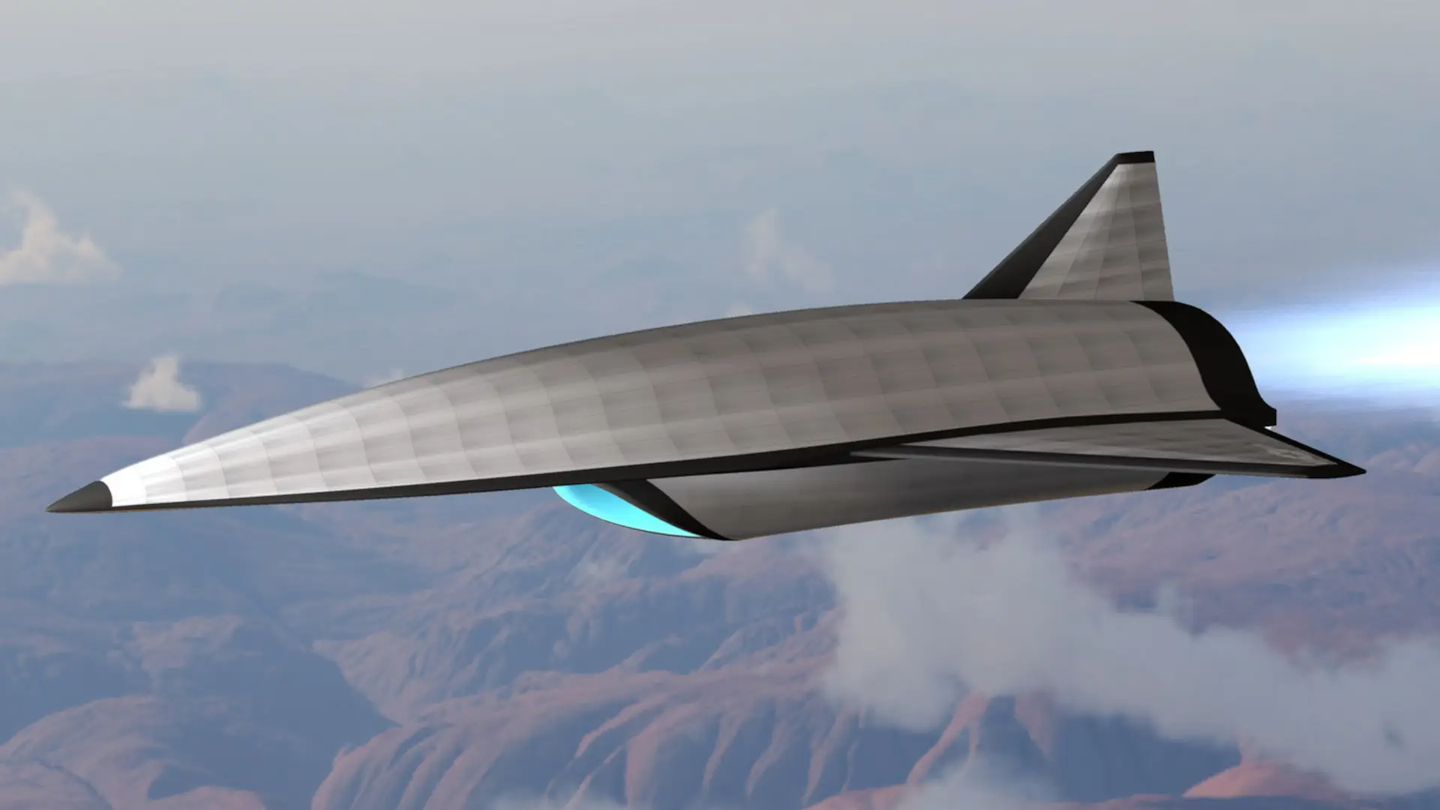 Concept artwork of a hypersonic air vehicle from Leidos, as part of the Mayhem program. <em>Leidos</em>