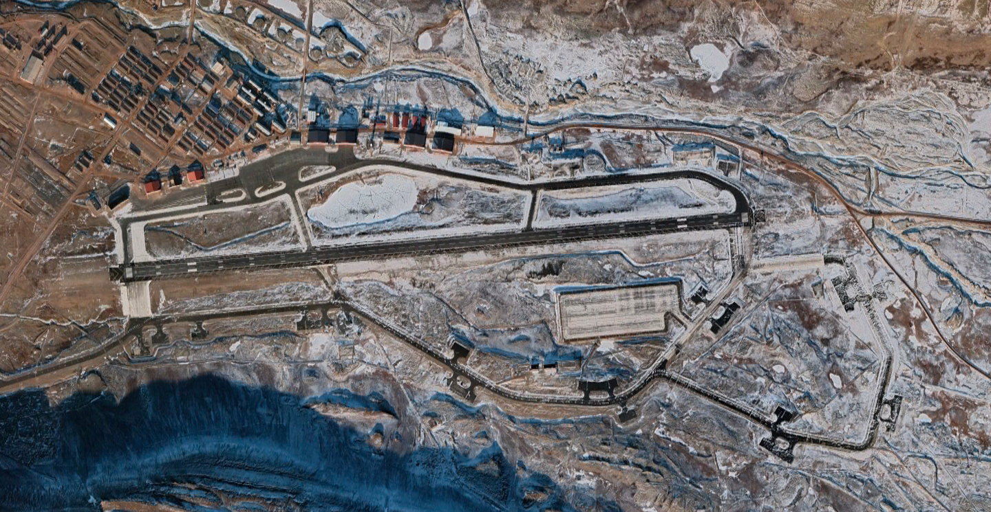 A satellite view of Thule Air Base.&nbsp;<em>Google Earth</em><br>