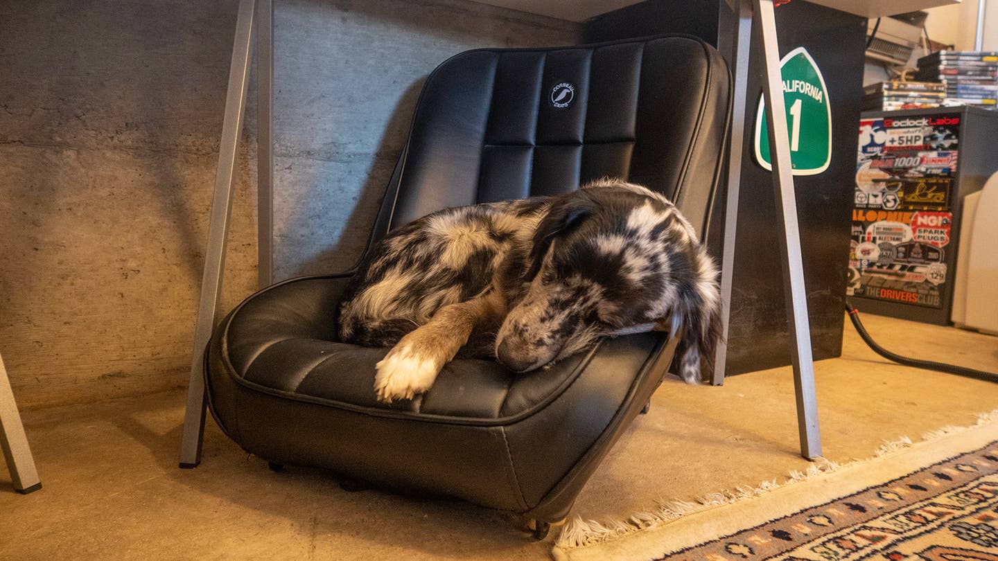 The Corbeau Baja Low Back Racing Seat Is My Dog’s Favorite Bed