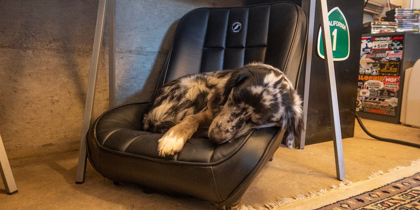The Corbeau Baja Low Back Racing Seat Is My Dog’s Favorite Bed