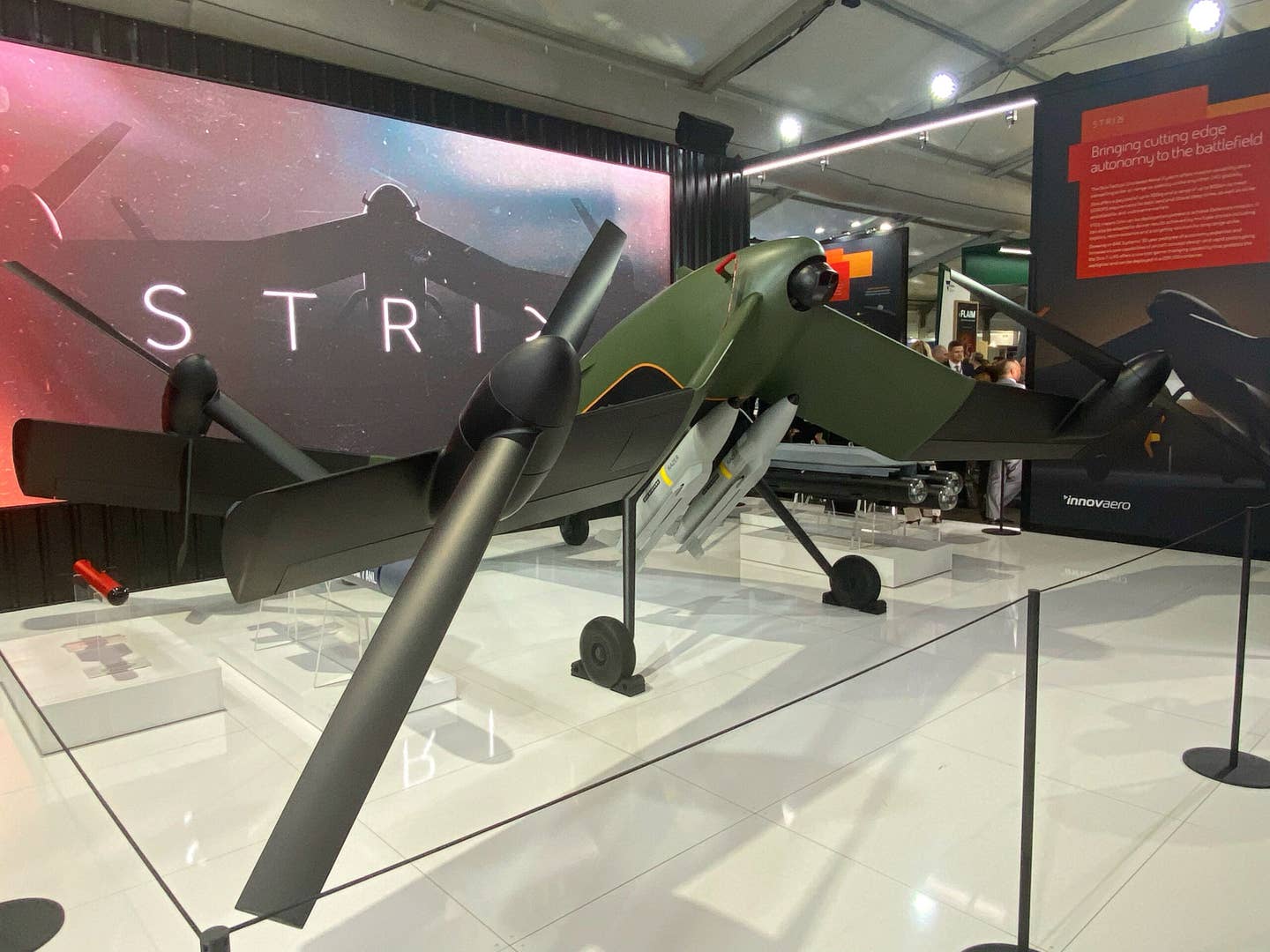 The STRIX mock-up at the BAE Australia booth during the Avalon Airshow. <em>Credit: Roy Choo</em>