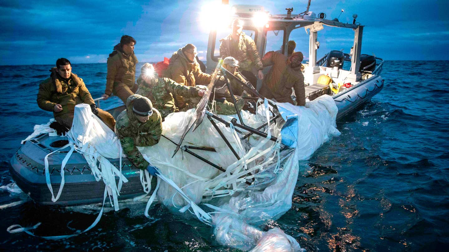 Our First Look At Chinese Spy Balloon Debris Being Recovered