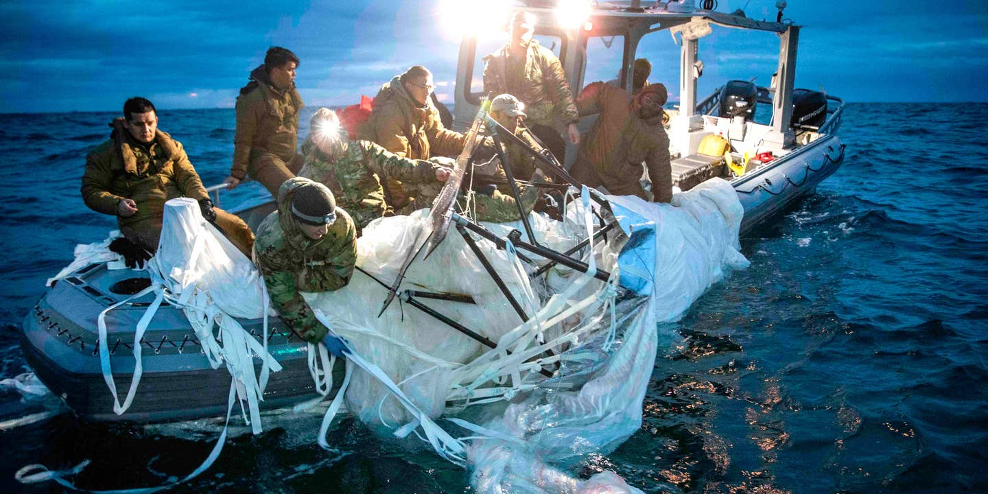 Our First Look At Chinese Spy Balloon Debris Being Recovered