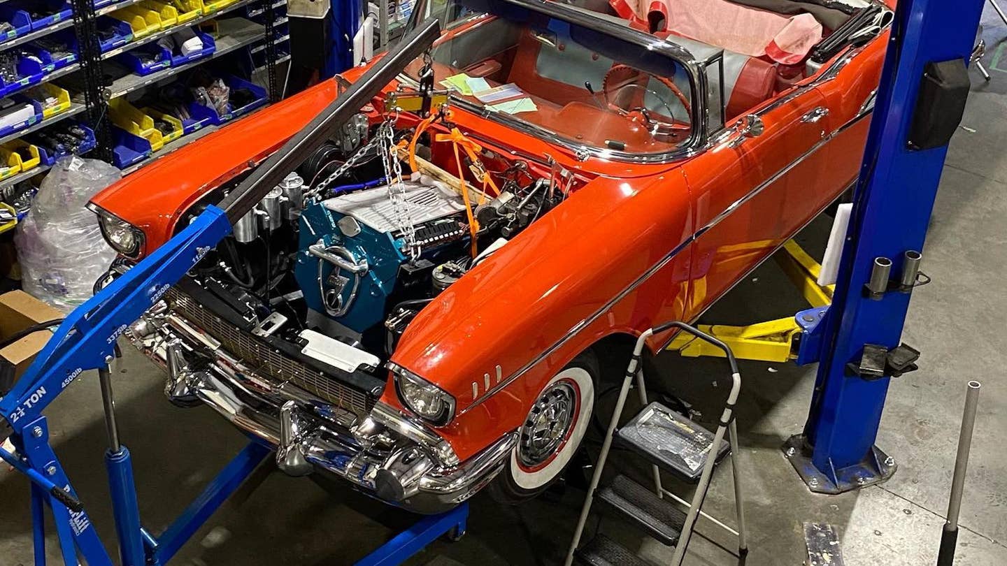 Chevrolet Bel-Air receives an electric crate V12 at Webb Motorworks in Canada