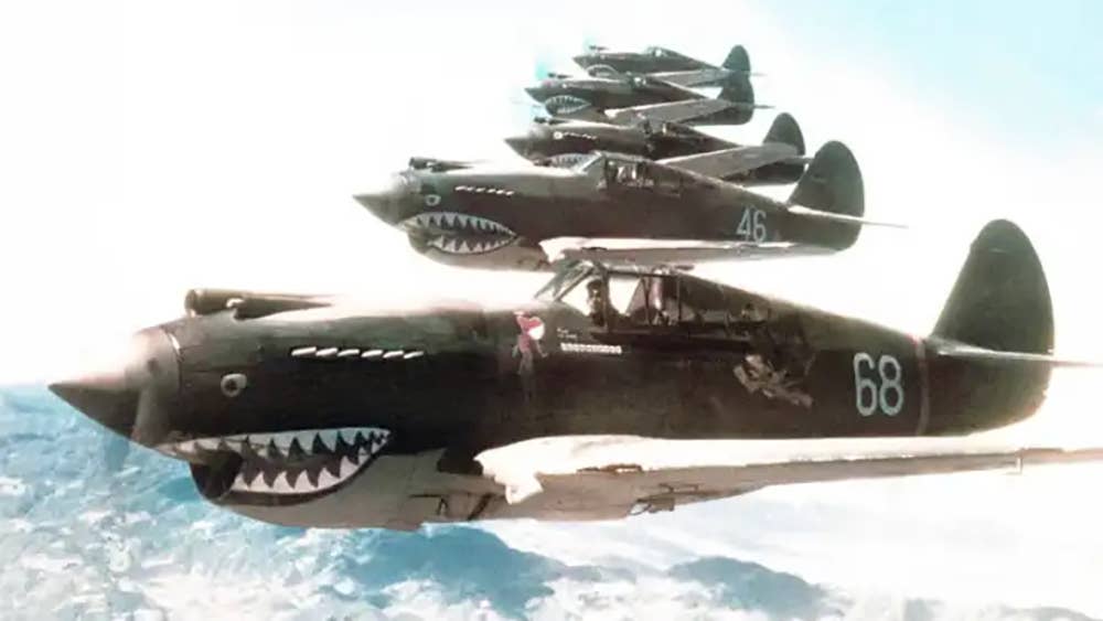 Flying Tigers P-40 Warhawks. <em>USAF</em>