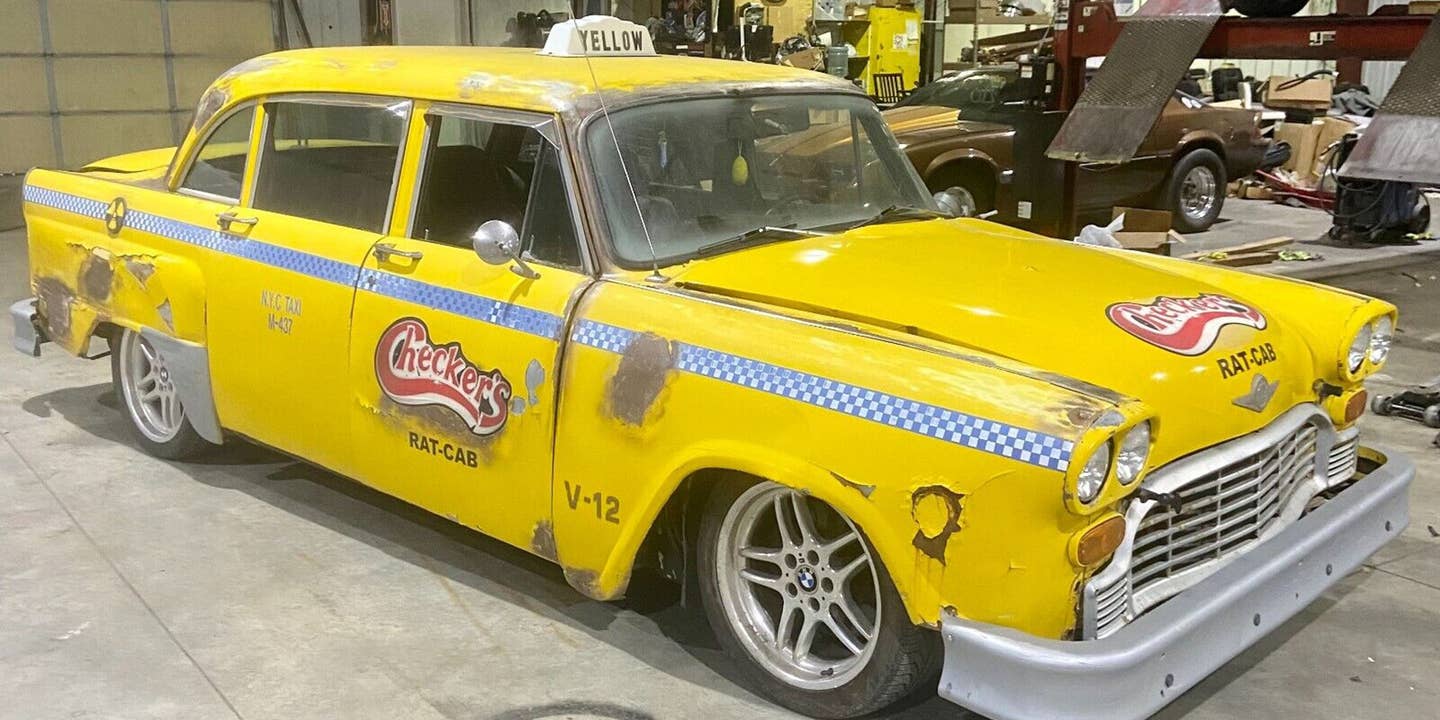 Make the Holy Grail of Bad Decisions and Buy This Checker Cab Body-Swapped V12 BMW 7-Series