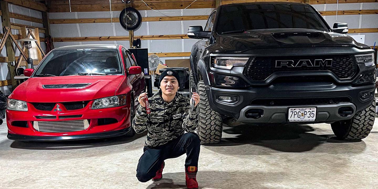 Guy Wins Free Ram TRX and Mitsubishi Evo 8 in Separate Contests in One Year