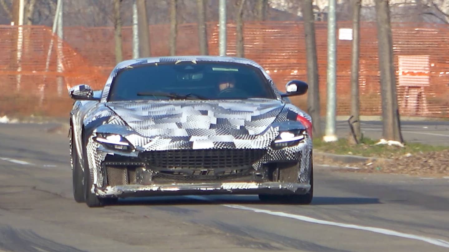 This Ferrari Roma Test Mule Is Hiding the V12 for the 812’s Replacement
