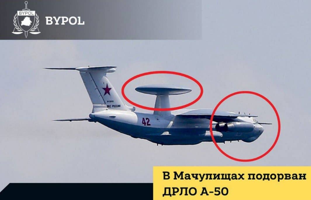Claims Swirl Around Supposed Strike On Russian A-50 Radar Jet In Belarus (Updated)