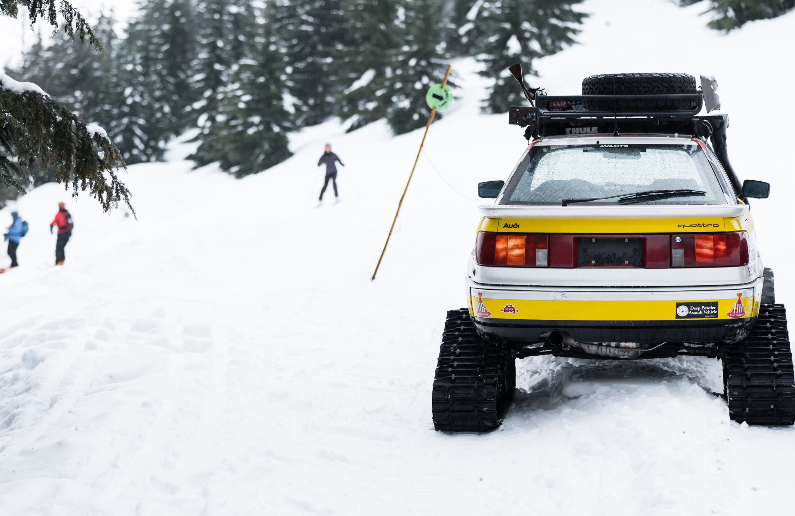 This 1990 Audi Quattro on Tracks Was Made For the Mountains, Just Not Ski Runs