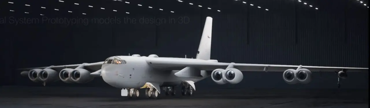 A rendering offering a unique look at how the future B-52 will look. <em>Credit: Boeing via Air &amp; Space Forces Magazine</em>