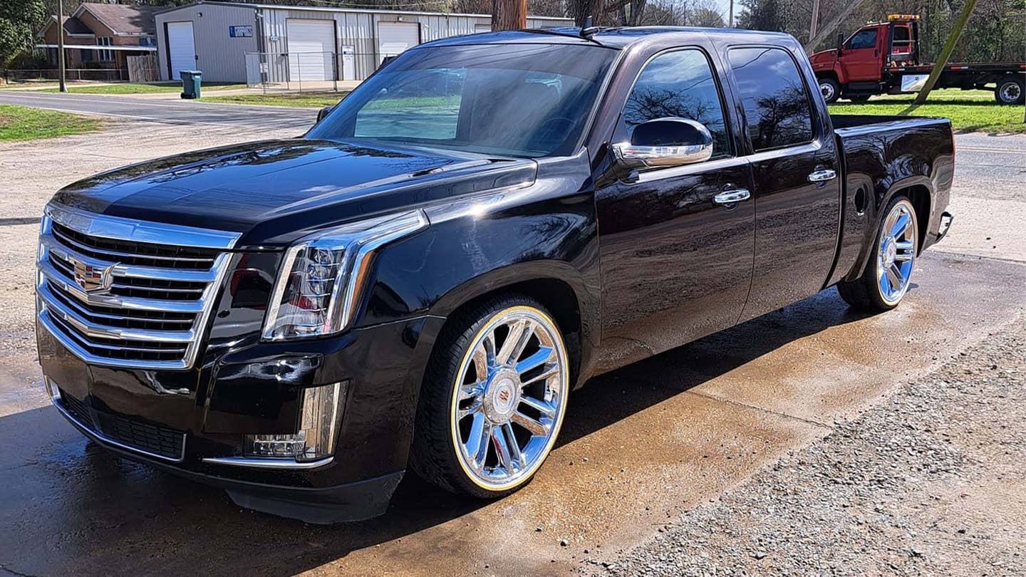 Chevy Trucks With Escalade Front End Swaps Still Slap
