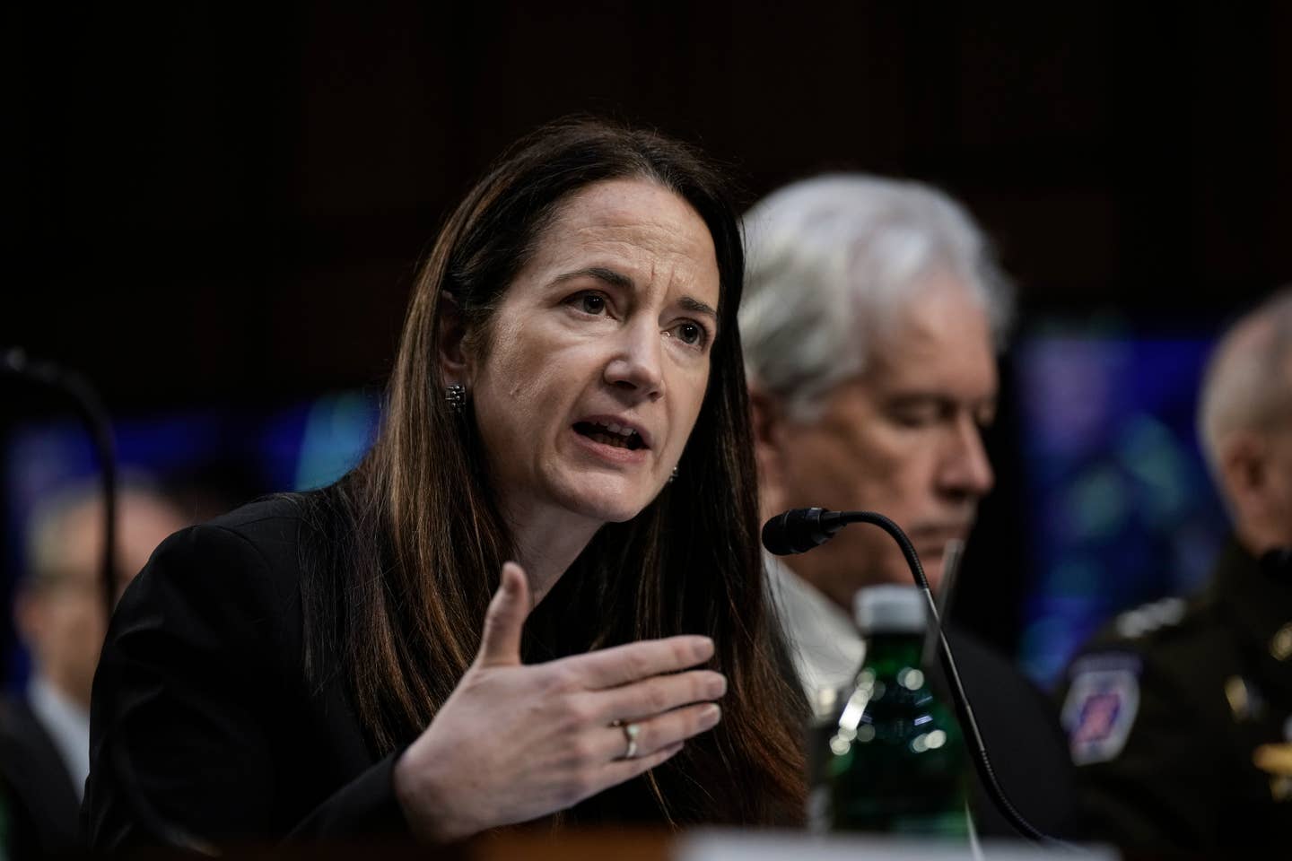 Director of National Intelligence Avril Haines testifies during a Senate Intelligence Committee hearing concerning worldwide threats, on Capitol Hill, on March 8, 2023, in Washington, D.C. <em>Photo by Drew Angerer/Getty Images</em>