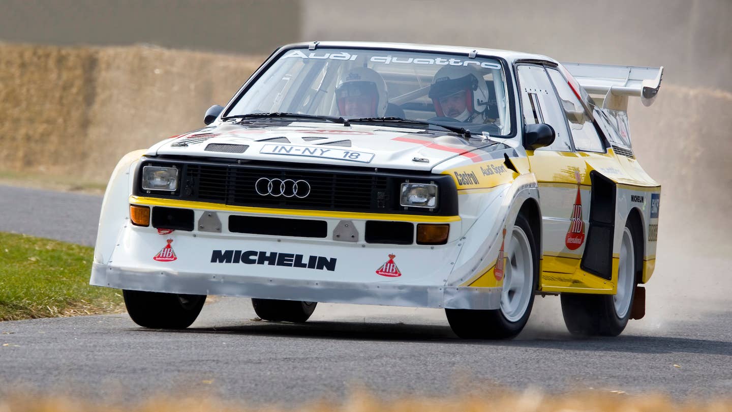 1985 Audi Sport Quattro S1 E2 at the Goodwood Festival of Speed